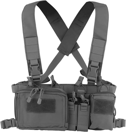 Tactical Assault Chest Rig 500D Molle Multicam Tactical Vest with Multi-Pockets
