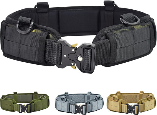 Versatile Tactical Combat Belts with MOLLE System for Maximum Customization
